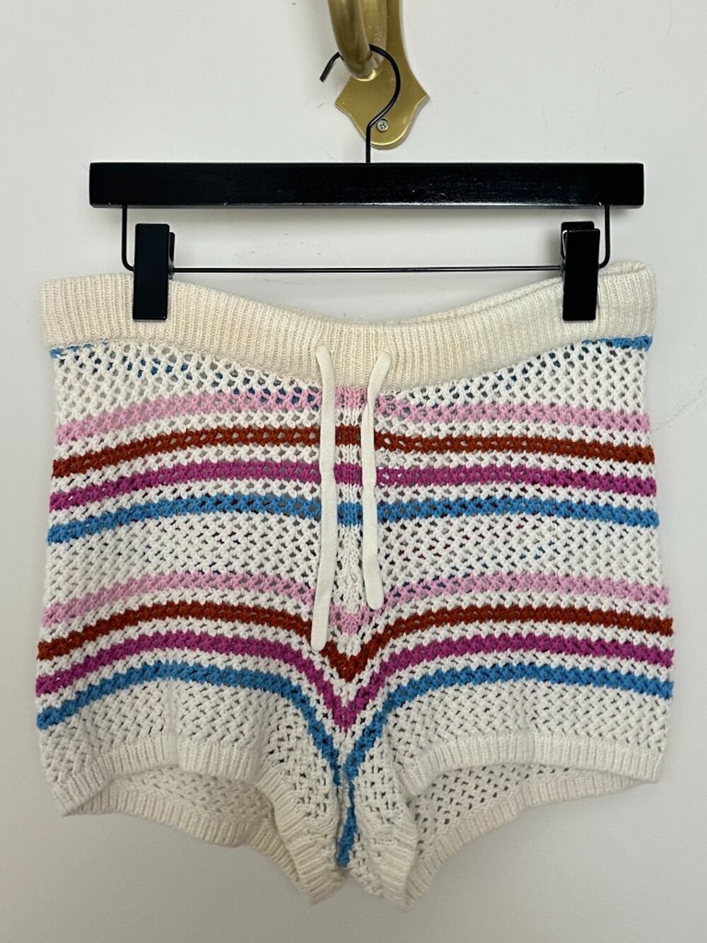 L*SPACE Horizon Crochet Cover-Up Shorts in Multi Size Small - Picture 4 of 9